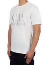 Logo Print Short Sleeve T-Shirt White - CP COMPANY - BALAAN 3