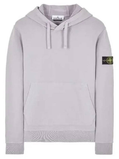 Logo Patch Drawstring Hoodie Polvere - STONE ISLAND - BALAAN 2