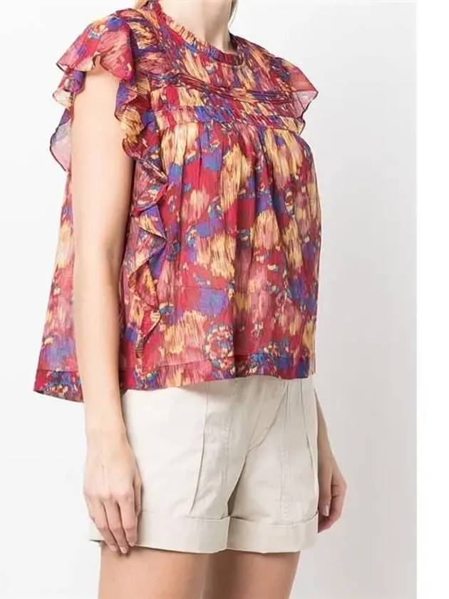 Ruffle Blouse HT1541 22P033E 11BH - ISABEL MARANT - BALAAN 3