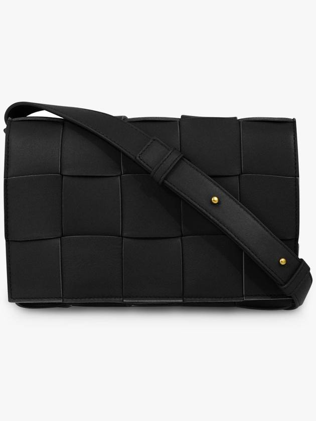 Large Intrecciato Cross Bag Black - BOTTEGA VENETA - BALAAN 2