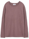 French oversized raglan ribbed cotton knit DUSTY PINK - WEST GRAND BOULEVARD - BALAAN 1