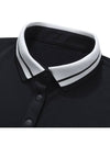 Golf Wear Brushed Pique Golf T-shirt WB21FAWT02BK Black - WHITEBALL - BALAAN 7