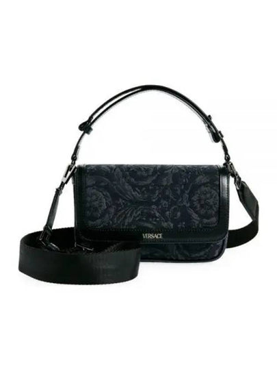 Jacquard Calf Leather Mini Bag Black - VERSACE - BALAAN 2