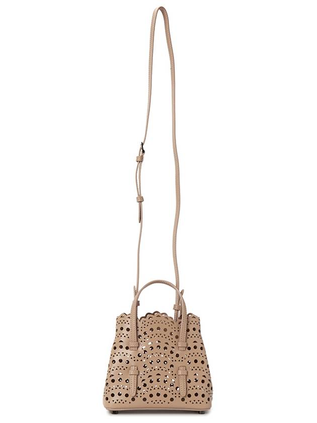 Mina 16 Vienne Wave Lux Calfskin Tote Bag Sand - ALAIA - BALAAN 7