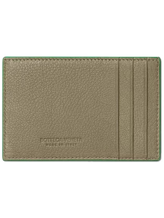 Green Line Intrecciato Cassette Card Wallet Taupe - BOTTEGA VENETA - BALAAN 3