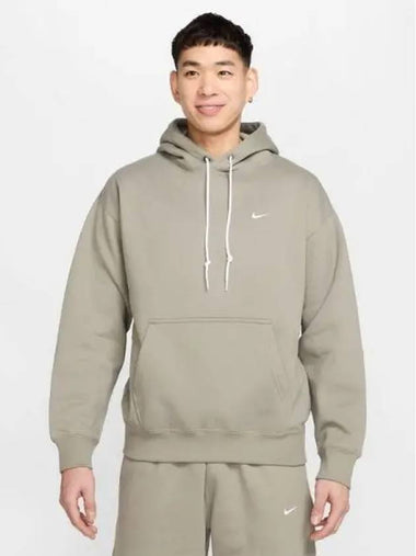 Men Solo Swoosh Fleece Pullover Hoodie 320 - NIKE - BALAAN 1