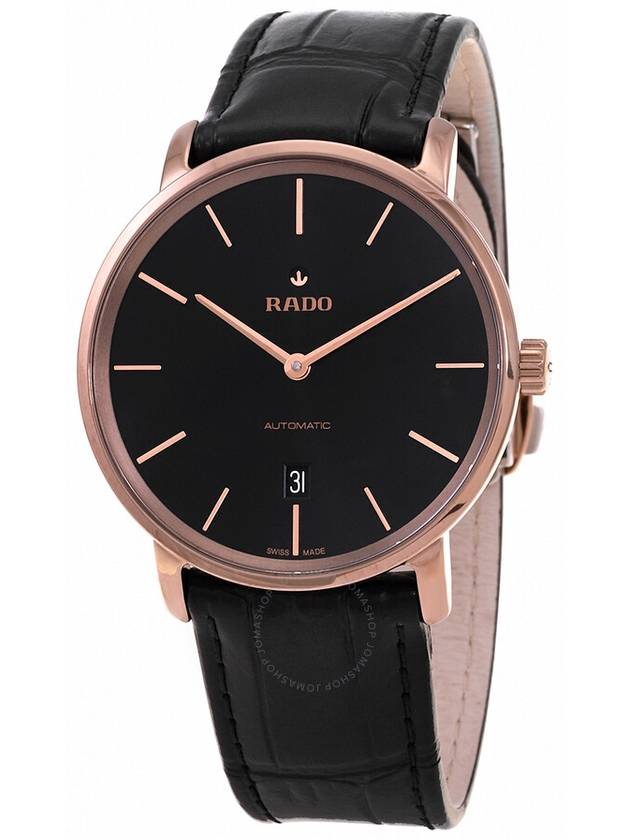 Rado DiaMaster Thinline Automatic Black Dial Men's Watch R14068166 - RADO - BALAAN 1