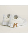 Bouncing Mesh Suede Goatskin Low Top Sneakers Blanc - HERMES - BALAAN 3