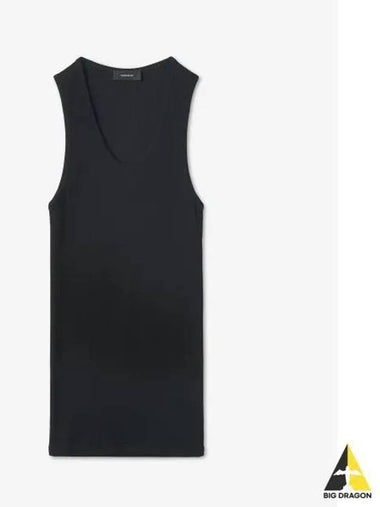 Rib Tank Top Black W1016R04BLK - WARDROBE.NYC - BALAAN 1