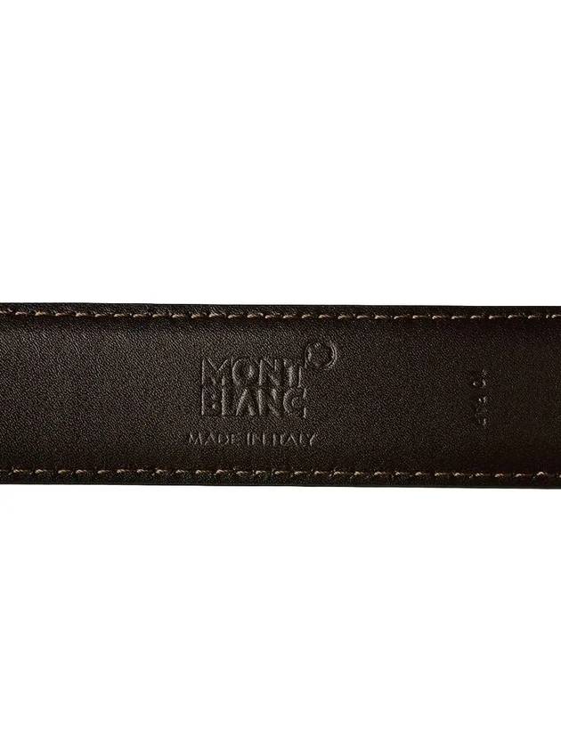 Men's Classic Reversible Cutting Leather Belt Black Brown - MONTBLANC - BALAAN.