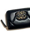 19 Zipper card wallet black gold AP0949 - CHANEL - BALAAN 7