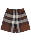 checked silk shorts - BURBERRY - BALAAN.