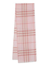 Check Pattern Wool Muffler Pink - BURBERRY - BALAAN 6