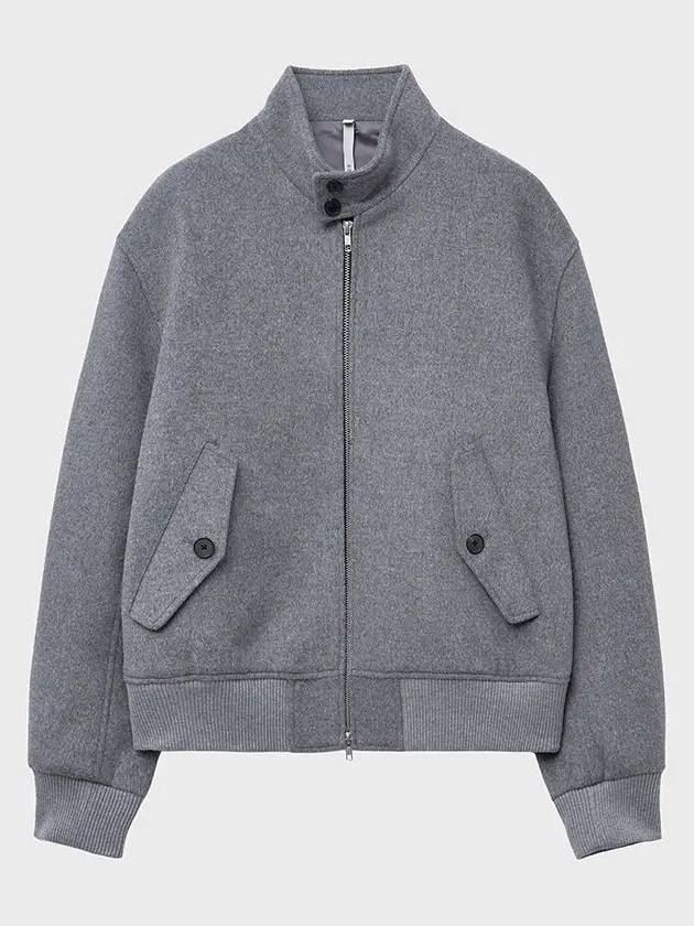 Wool Herrington Blouson Gray - NOIRER - BALAAN 3