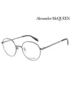 Glasses Frame AM0369O 004 Round Metal Men Women Glasses - ALEXANDER MCQUEEN - BALAAN 3