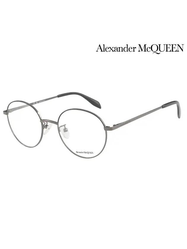 Glasses Frame AM0369O 004 Round Metal Men Women Glasses - ALEXANDER MCQUEEN - BALAAN 2