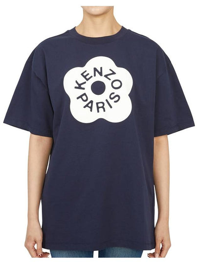 Boke Flower 2.0 Oversized Cotton Short Sleeve T-Shirt Blue - KENZO - BALAAN 2