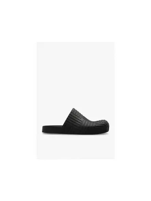 Intrecciato Rubber Clogs Slippers Black - BOTTEGA VENETA - BALAAN 2