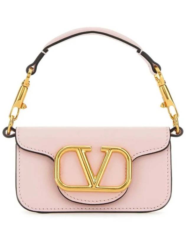 Gold Hardware V Logo Shoulder Bag Pink - VALENTINO - BALAAN 3