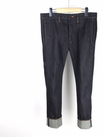 Side pocket raw blue PIATTO29 PANT 00101 - FORTELA - BALAAN 1