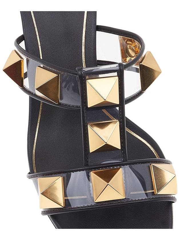 Roman Stud Sandal Heels Black - VALENTINO - BALAAN 9