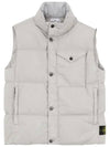 Crinkle Reps R-NY Down Vest Grey - STONE ISLAND - BALAAN 2