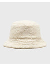 Mark Faux Shearling Bucket Hat Ecru - A.P.C. - BALAAN 4