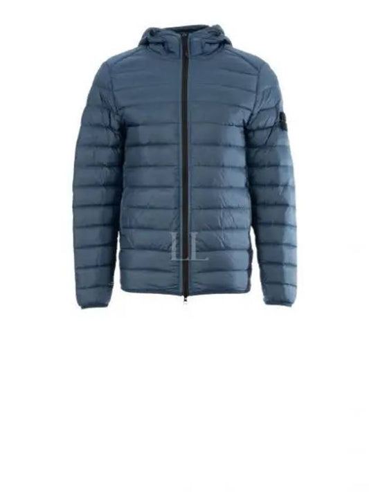 Loom Woven Chambers R Nylon Down TC Light Hoodie Down Jacket Avio Blue - STONE ISLAND - BALAAN 2