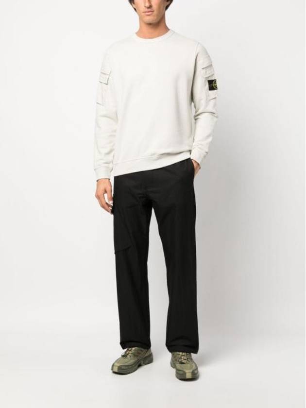 Men's Wappen Patch Cargo Pocket Sweatshirt Plaster - STONE ISLAND - BALAAN 6