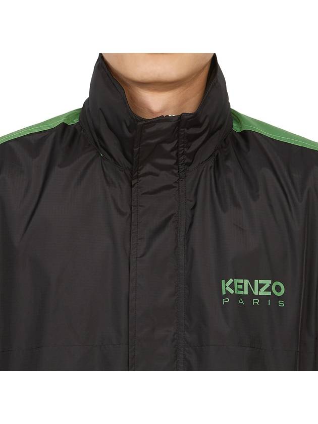 Men's Logo Print Track Jacket Black - KENZO - BALAAN 8