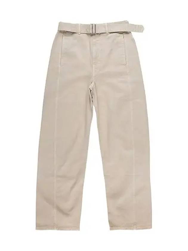 Twisted Belted Jeans Beige - LEMAIRE - BALAAN 6