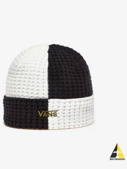 Waffle Time Beanie White Black - VANS - BALAAN 2