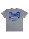 Guarantee card printing overfit short sleeve t-shirt gray - CODE I'M - BALAAN 2