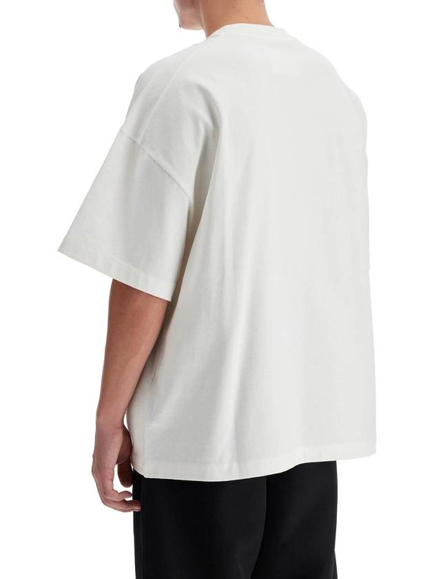 Logo Print Short Sleeve T-Shirt White - JIL SANDER - BALAAN 4