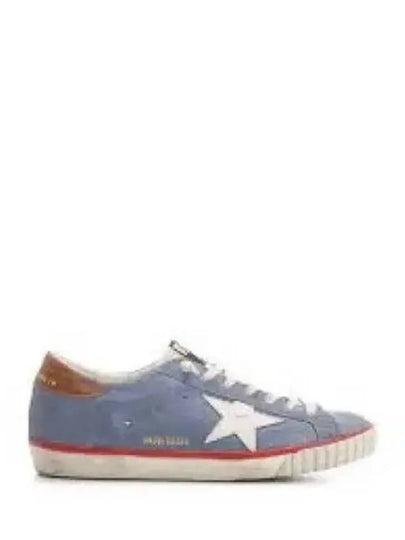 Superstar Suede Nylon Low Top Sneakers Blue - GOLDEN GOOSE - BALAAN 2