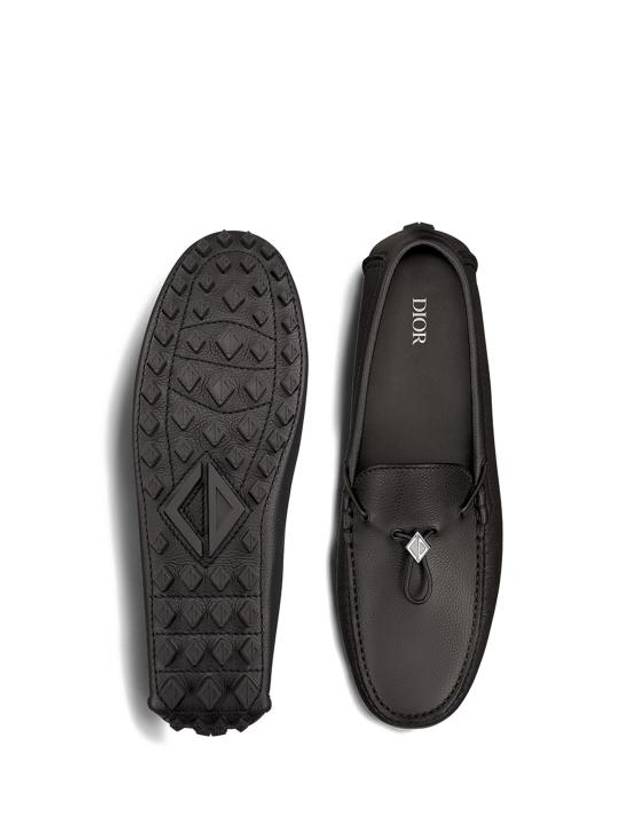 CD Diamond Grained Calfskin Loafers Black - DIOR - BALAAN 5