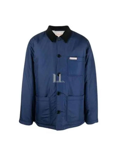 Logo Patch Lightweight Jacket Navy - MARNI - BALAAN 2