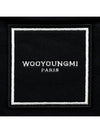 Cotton Square Label Sweatshirt Black - WOOYOUNGMI - BALAAN 4