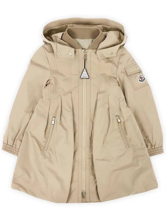 Kids ARILD Hooded Long Jacket Beige 1C00011 5979X 202 8 10A - MONCLER - BALAAN 3