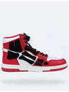 Skeleton Leather High Top Sneakers Red - AMIRI - BALAAN 3