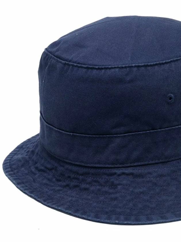 Embroidery Pony Bucket Hat Navy - POLO RALPH LAUREN - BALAAN 4