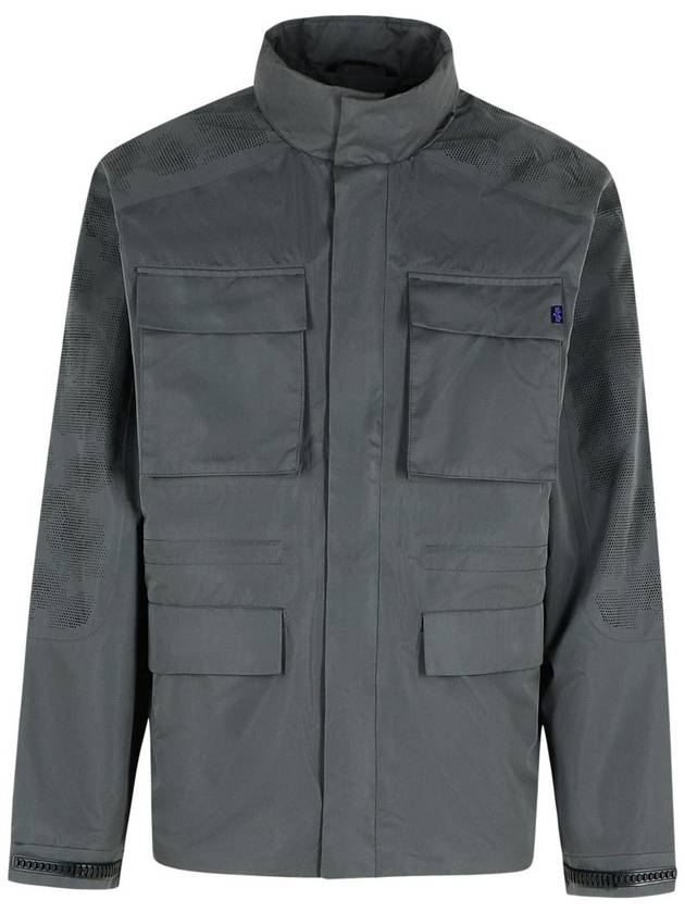 Alpha Industries Grey Polyester Jacket - ALPHA INDUSTRIES - BALAAN 1