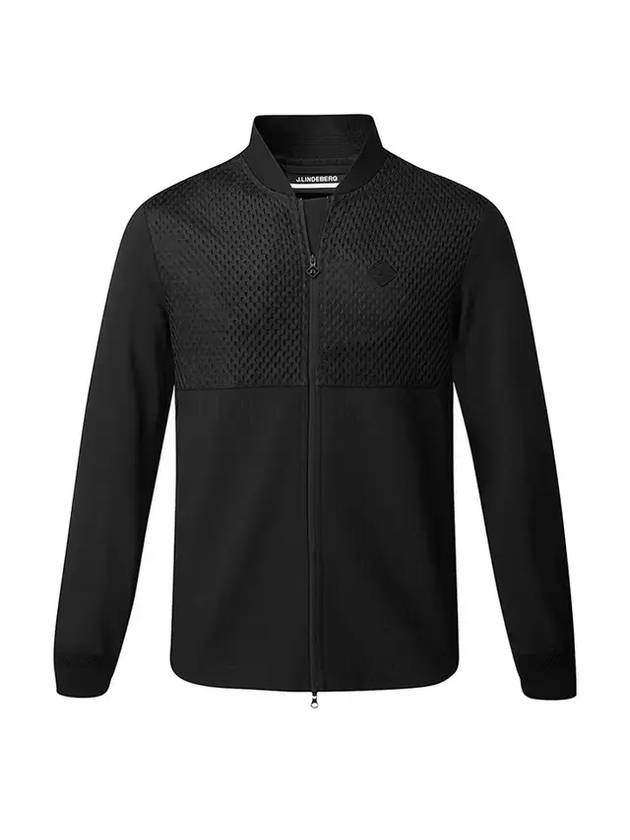 Men's Logan Hybrid Zip-up Jacket Black - J.LINDEBERG - BALAAN 1