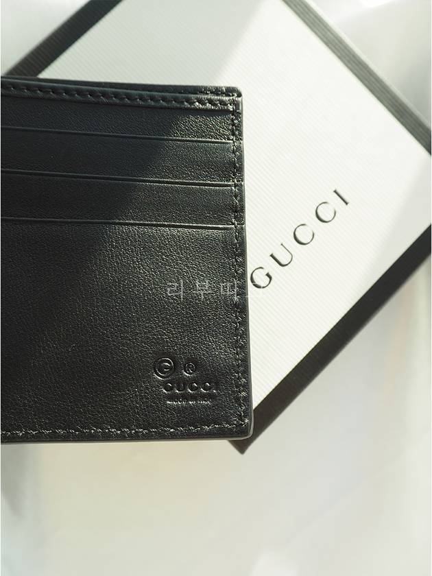 Micro GG Ssima Bifold Wallet Black - GUCCI - BALAAN 7