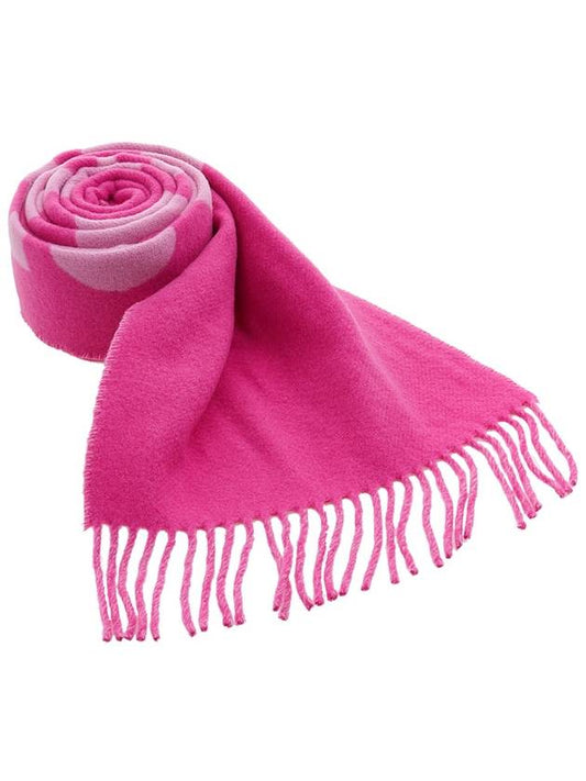 L'Echarpe Fringe Logo Virgin Wool Muffler Pink - JACQUEMUS - BALAAN 2