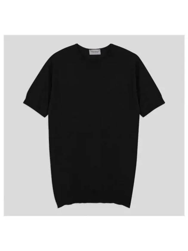 Belden knit t shirt black - JOHN SMEDLEY - BALAAN 1