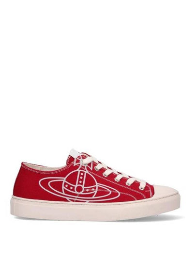 ORB Logo Low Top Sneakers Red - VIVIENNE WESTWOOD - BALAAN 2