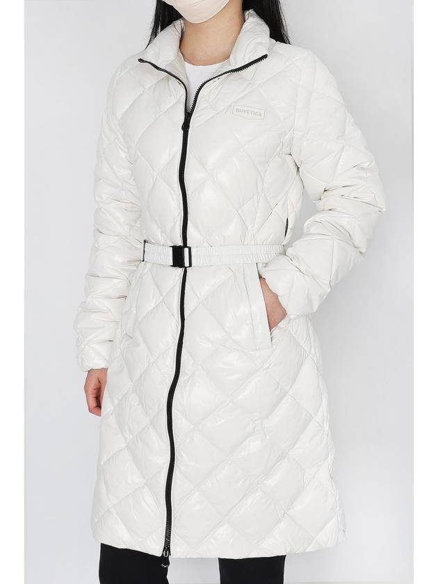 Women s Nosadella Diamond Quilted Heavy Long Down Jacket VDDJ95535 BGL - DUVETICA - BALAAN 1