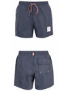 Men's Drawstring Waist Swim Shorts Navy - THOM BROWNE - BALAAN 5