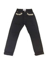 FORTE COUTURE Pearl Detail Black Mufa Boy Fit Jeans - FORTE FORTE - BALAAN 1